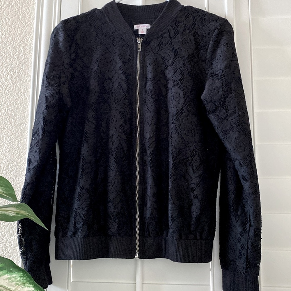 Lace Bomber Jacket